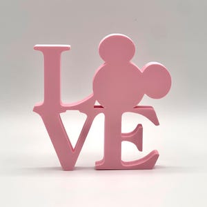 Love Sign - 4&quot;~10&quot; Options - Custom Colors - 3D Printed