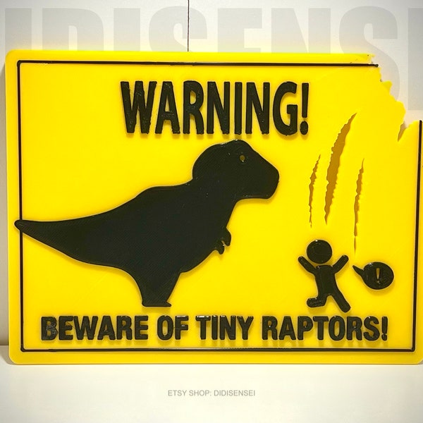 Jurassic Park Warning Signs - Etsy