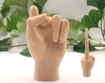 Składana zabawka Fidget Toy z środkowym palcem – niestandardowe kolory – drukowana w 3D