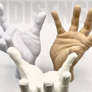 Thing Hand Optional With or Without Scar Real Hand Size Custom Colors Paintable 3D Printed image 3