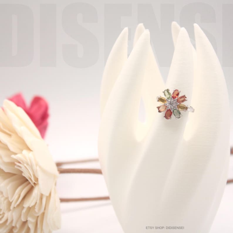 Vriden Ring Holder - Minimalist Ring Display Stand - Custom Colors - 3D Printed image 3