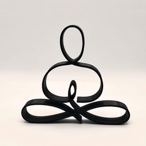 Minimalist Yoga Sculpture - 6~10 Inches Height Options - Custom Colors- 3D Printed