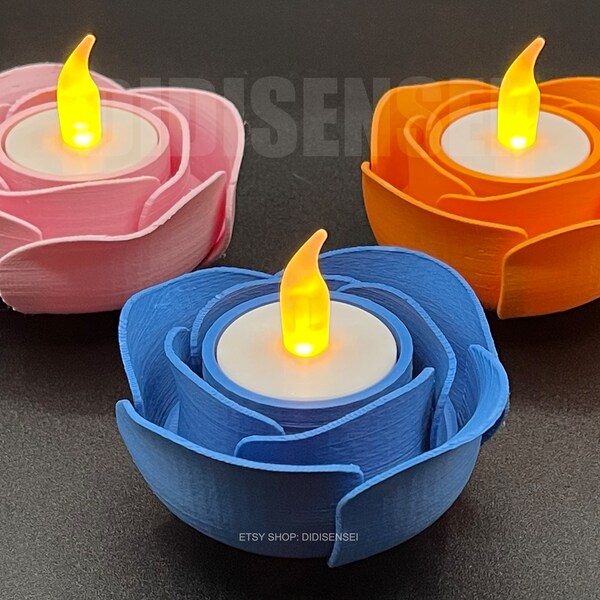 Led Candle Holder Etsy