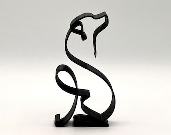 Minimalist Labrador Sculpture - 6~11 Inches Height Options - Custom Colors - 3D Printed