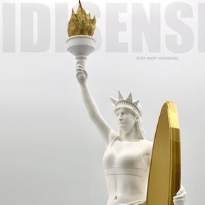 Statue of Liberty Surfing Edition - 14~22 Inches Height Options - Custom Colors - 3D Printed