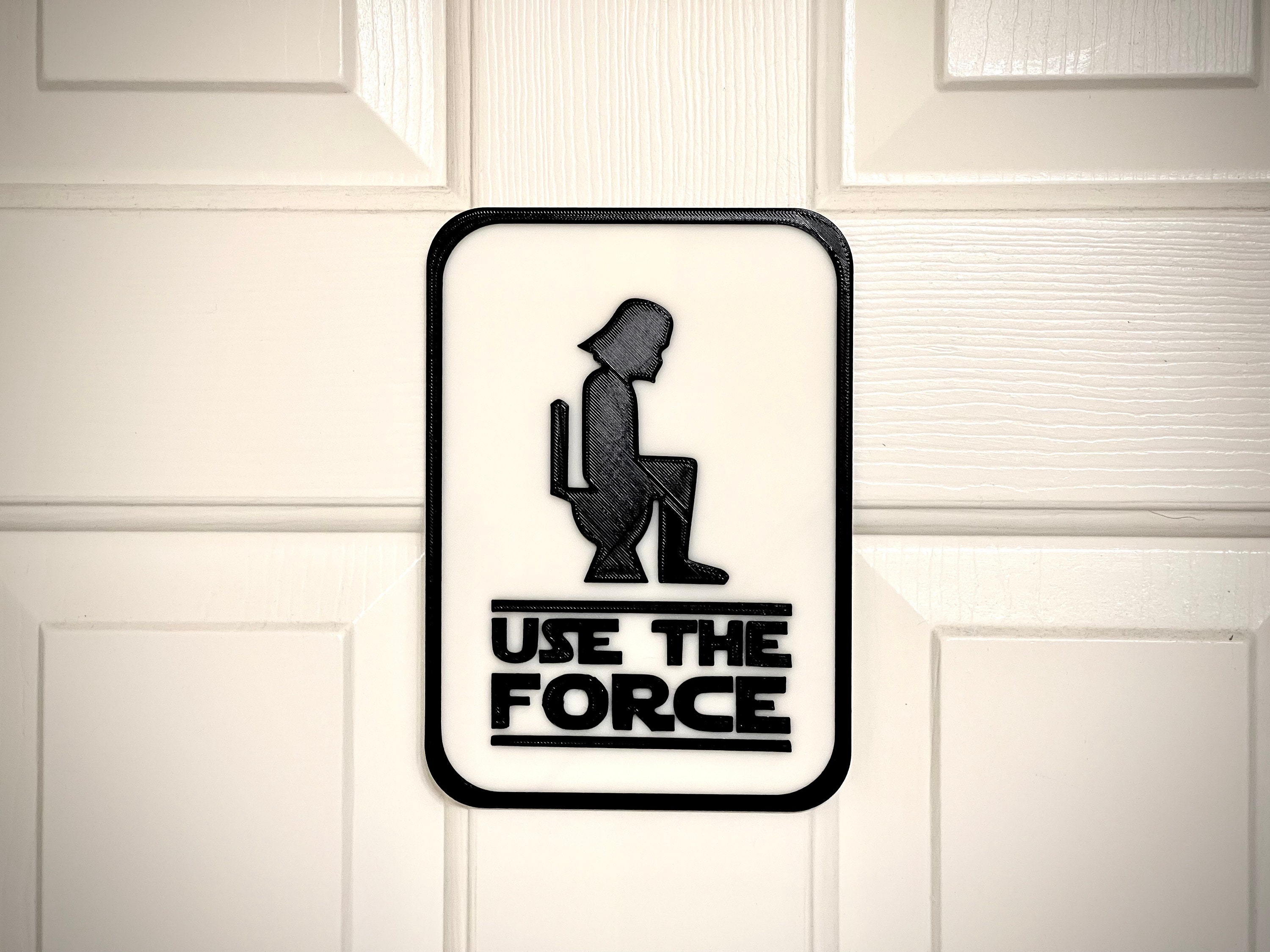 Use the Force Darth Vader Bathroom Sign Restroom Sign Etsy Australia