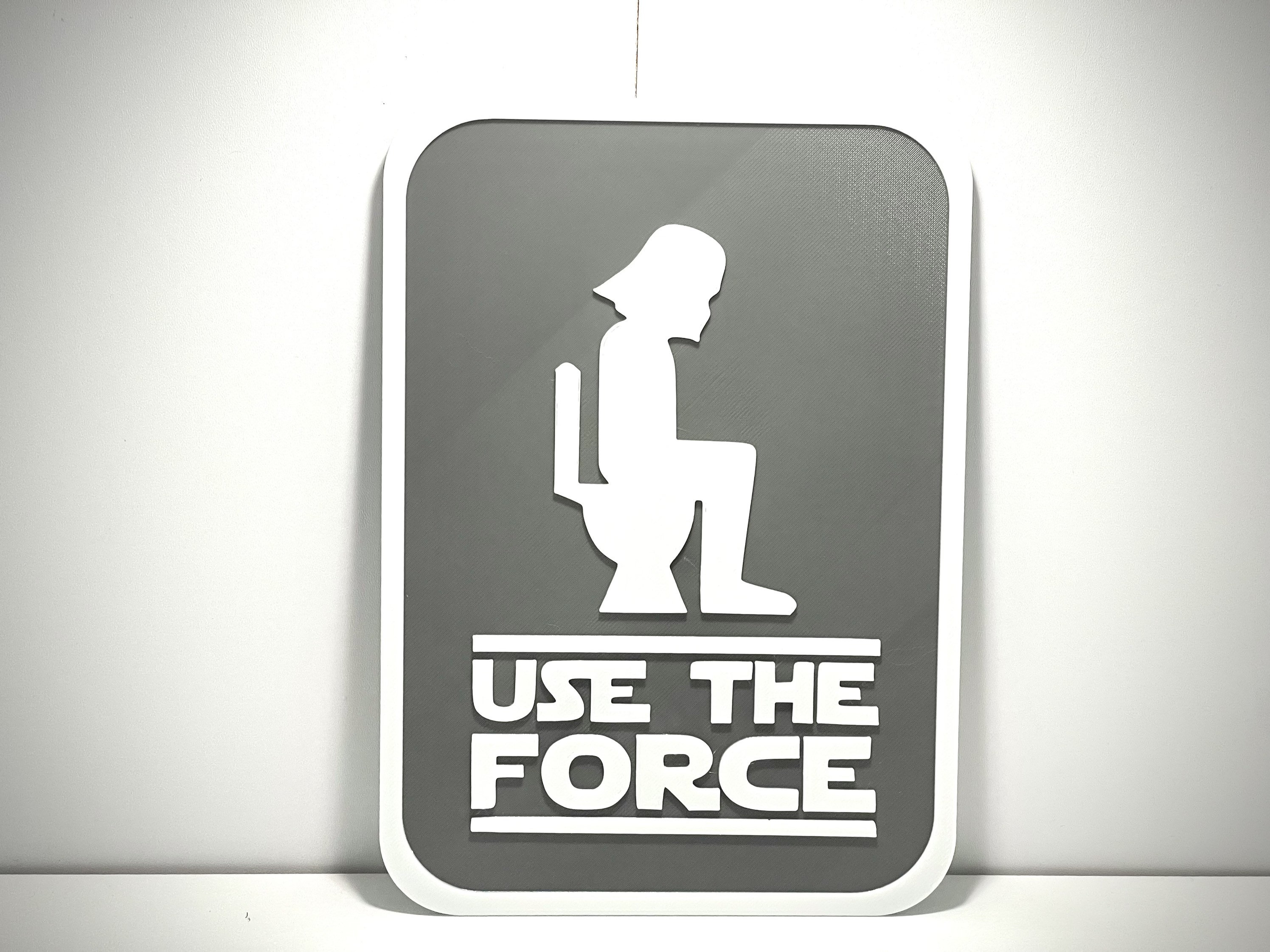 Use the Force Darth Vader Bathroom Sign Restroom Sign Etsy