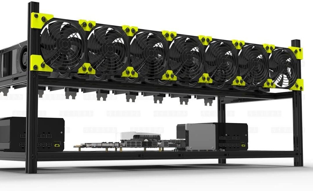 Jual Stand Rig Mining GPU Double External Support with Fan Holder -h3d Jual Stand Rig Mining GPU Double External Support with Fan Holder -h3d