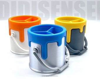 Farbeimer Stifthalter Tasse - Werkzeug Organizer - Zahnbürstenhalter Tasse - Makeup Pinselhalter Tasse - 3D gedruckt