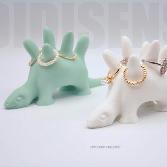 Stegosaurus Ring Holder - Unique Ring Holder for Ring Display - Custom Colors - 3D Printed