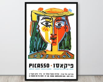 Vintage Picasso Tel Aviv Museum Poster: 1972 Exhibition Print
