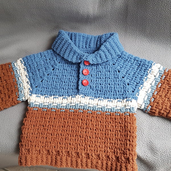 Crochet children's sweater 98/104, children's clothing, clothing, sweater, crocheted clothing, sweater, sweat shirt