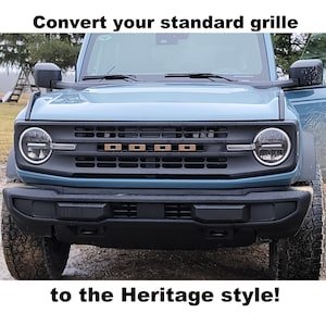 Custom Heritage Style Grille Letters for bronco 2021+ | Personalized