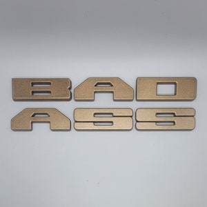 Grille Letter Set Bronco 2021+ - Set of 6 Letters | Custom | Bespoke | Personalized