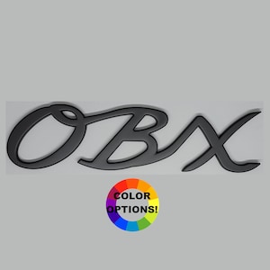 OBX Emblem Badge Classic Style Script - Pair