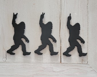 Sasquatch Giving Hand Gesture Emblem