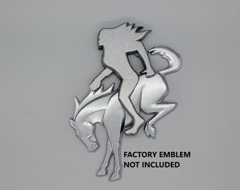 Miss Add-a-Squatch ™ - No Gesture - Free Hair - Female Sasquatch Riding Bronco