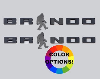 Custom Emblem Letter Set with Sasquatch