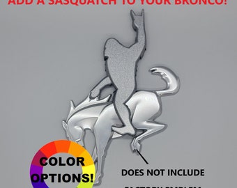 Add-a-Squatch with ROCK-ON! Gesture - Sasquatch Riding Bronco
