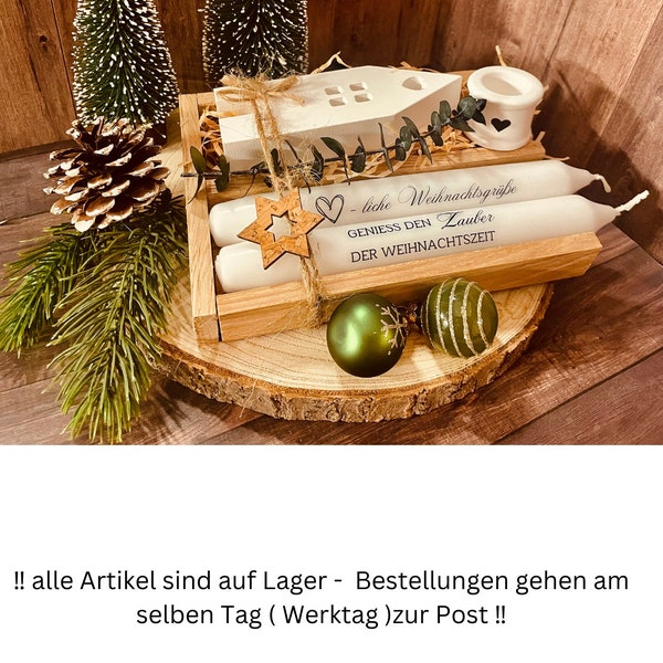 Geschenkset zu Weihnachten | Kerzenset | Mitbringsel