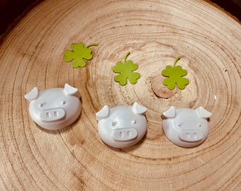 Silicone mold lucky pig | Mold lucky charm | Encourager