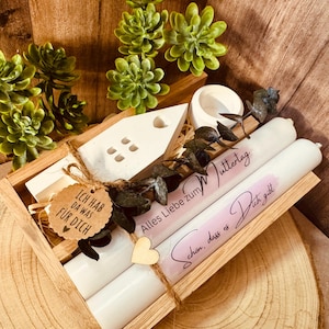 Muttertag Geschenk | Geburtstag | Kerzentattoos | Geschenkset Mama | Kerzen statt Blumen