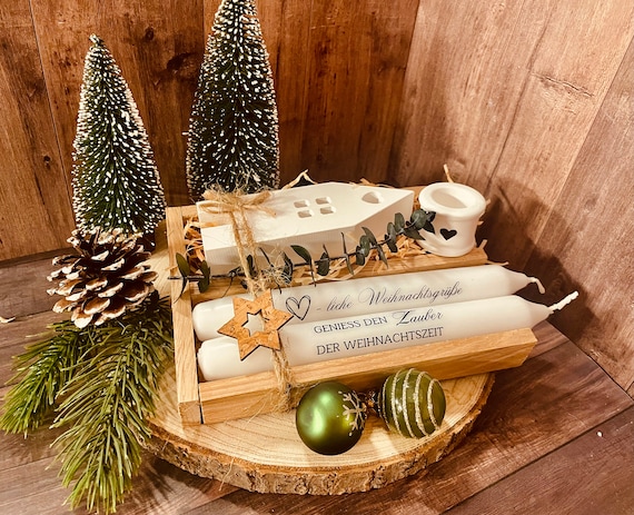 Geschenkset zu Weihnachten | Kerzenset | Mitbringsel