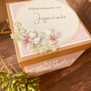 Jugendweihegeschenk Vintage Explosionsbox Geldgeschenk zur Jugendweihe / Kommunion/ Konfirmation Bild 7