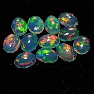 AAA+ Natural Opal Cabochon, Opal Cabochon, Opal Loose Stone, Opal Cabochon Lot, Calibrated Opal Cabochon, Oval Opal Cabochon, Opal Gemstone