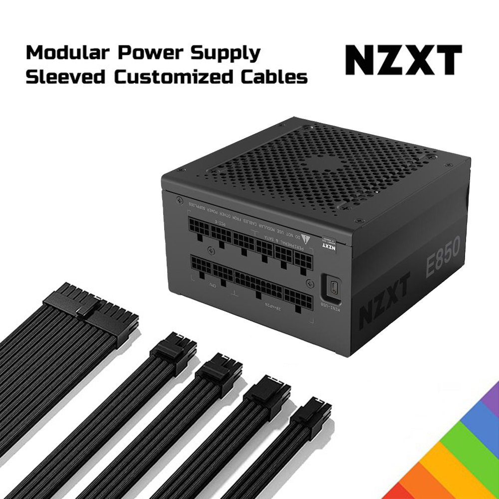 Custom Sleeved Cable for NZXT Modular Power Supply Etsy