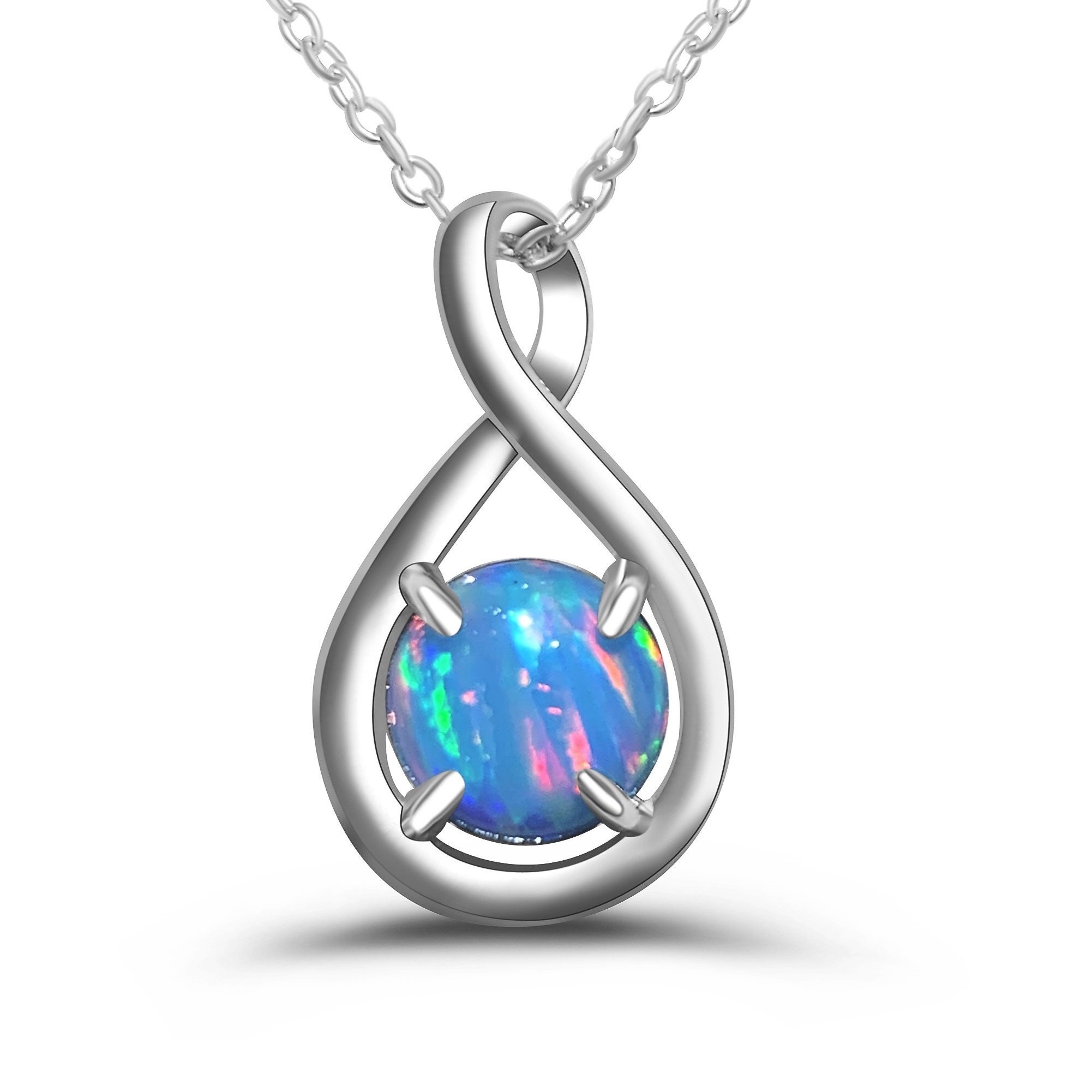 Collana Di Perle 16 Opale Blu Etiope Naturale Opale Di Fuoco Wello Gemma F3999