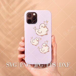 Silly Baby Duck SVG, Cute Duck Svg, Cottagecore Clipart, Cute Duck Cut File, Cute Birthday Gift Ideas