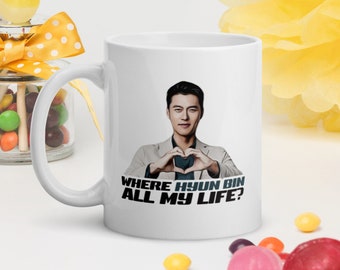 Where Hyun Bin All My Life White glossy mug NEW