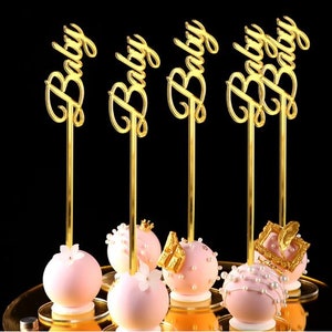 Cake Pop Sticks, Custom Age or Word, Treat Sticks, Cake Pop Toppers Laser cut - Set of 12