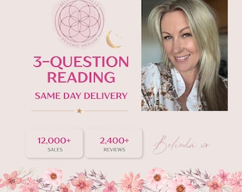 Psychic Reading - SAME DAY 3 x Specific QUESTIONS - Problem Solving Reading