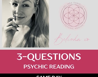 Psychic Reading - SAME DAY 3 x Specific QUESTIONS - Problem Solving Reading