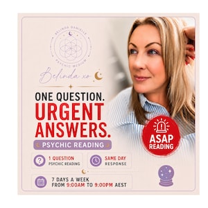 URGENT FAST Psychic Reading- ASAP - 7 days a week