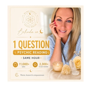 Psychic Reading SAME HOUR Specific QUESTION - Instant Love, Career and Spiritual Guidance Reading