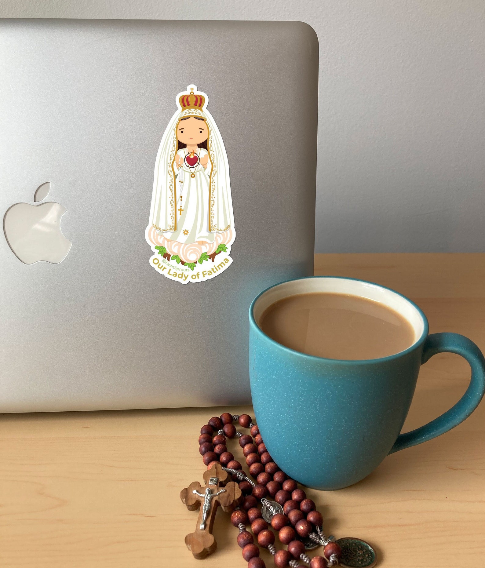 Fatima Sticker Our Lady of Fatima Sticker | Marian Apparition | Portuguese Catholic ...