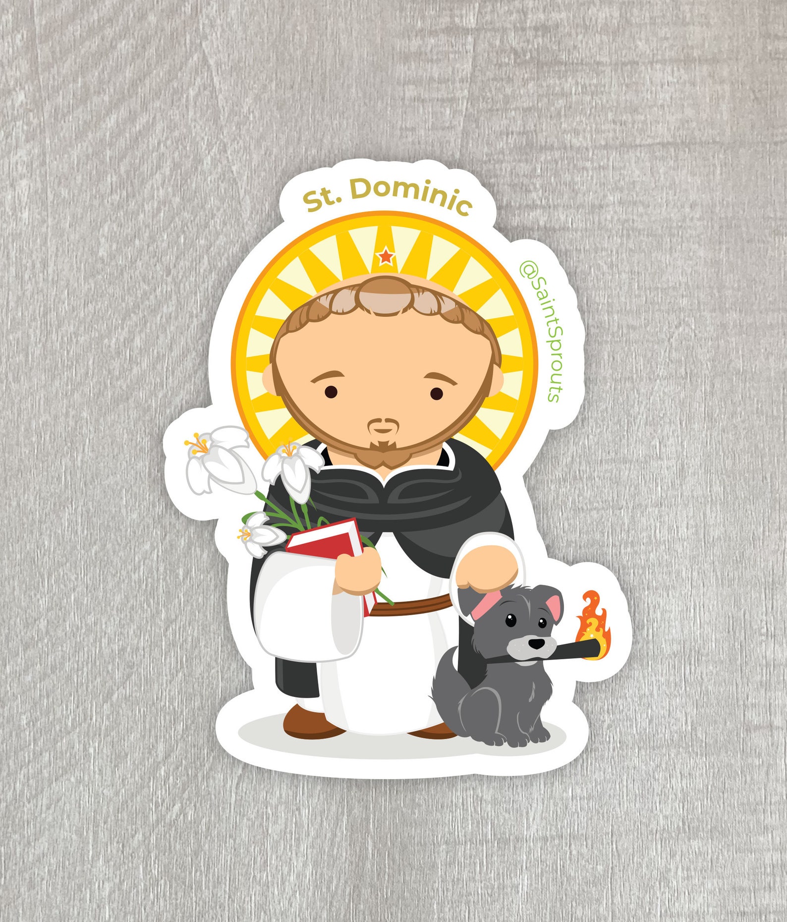 St. Dominic Sticker | Dominican Order Founder | Rosary Promoter ...