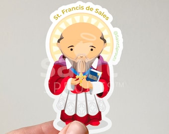 St. Francis De Sales Sticker Catholic Gifts for Teens Catholic Confirmation Catholic Dad Gift Saint Francis De Sales Sticker
