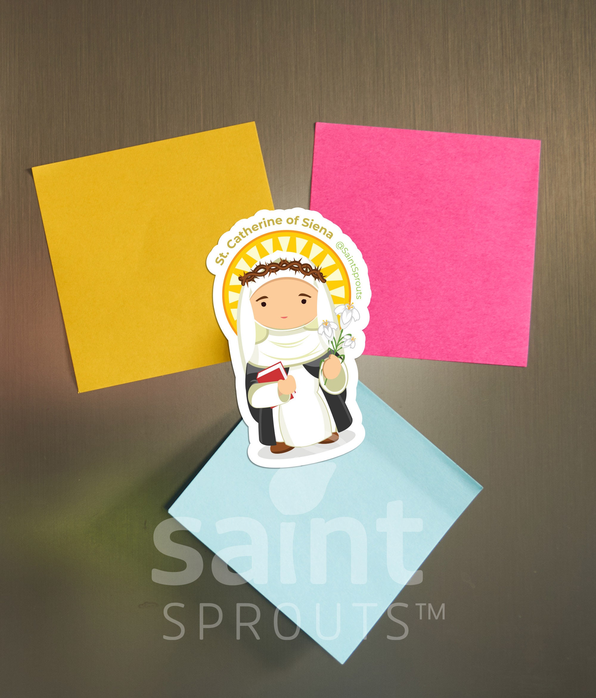 St. Catherine of Siena Magnet | Catholic Saint Mystic and Doctor