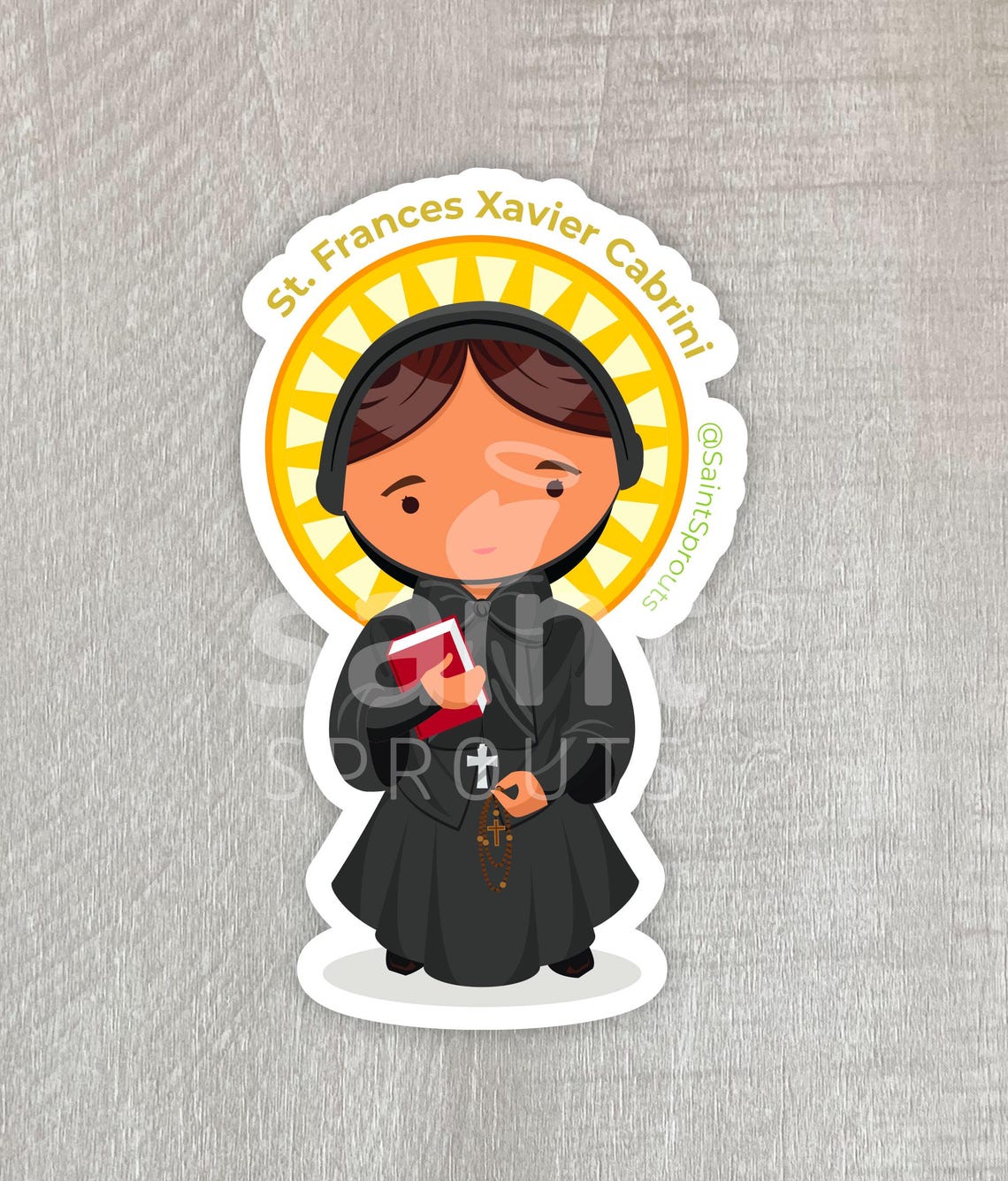St. Frances Xavier Cabrini Sticker | Patron of Immigrants | Catholic ...