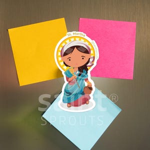 St. Martha Manget | Catholic Saint of Hospitality | Patron of Homemakers & Service Workers | Biblical Saint | Religious Gift | Female Saint