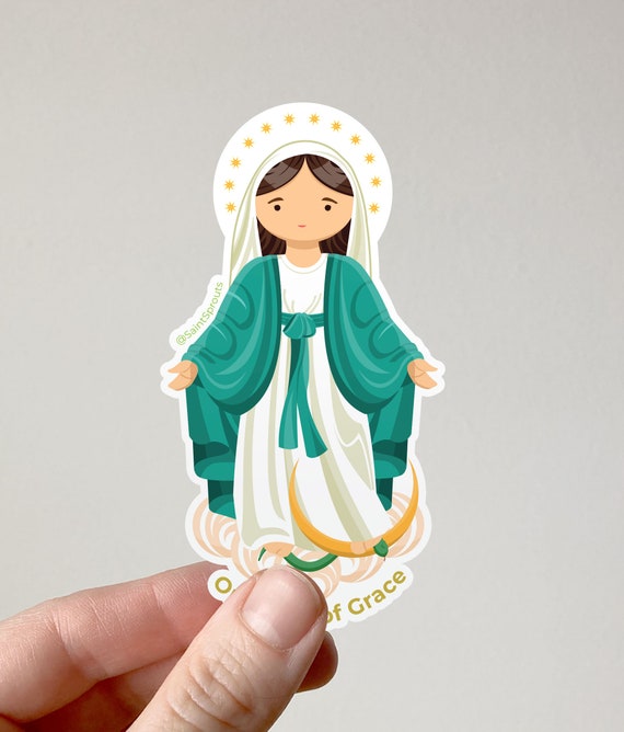 Mary, Mother of the Church | Catholic Stickers | Mother Mary Sticker |  Virgin Mary Stickers | Catholic Sticker | Holy Mary Stickers