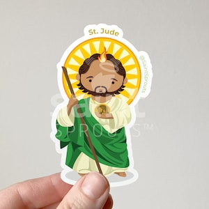 St. Jude Thaddeus Sticker | Catholic Apostle Saint | Patron of Impossible Causes & Hopeless Cases | Biblical Saint | Religious Gift