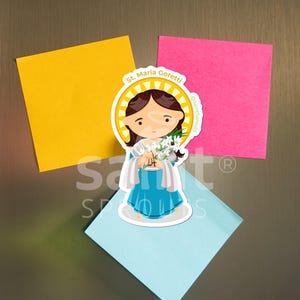 St. Maria Goretti Magnet | Catholic Saint Magnet | Patron of Youth & Purity | Saint Maria Goretti Magnet | Religious Gift Magnet