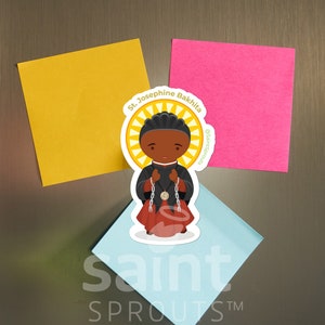 St. Josephine Bakhita Magnet | Catholic Saint from Sudan | Patron of Human Trafficking Survivors | Religious Gift | Black Catholic Saint