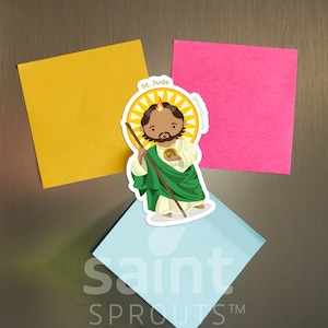 St. Jude Thaddeus Magnet | Catholic Apostle Saint | Patron of Impossible Causes & Hopeless Cases | Biblical Saint | Religious Gift