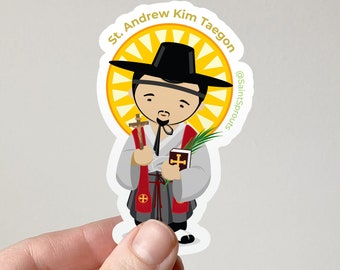 St. Andrew Kim Taegon Sticker Catholic Gifts for Teens Catholic Confirmation Catholic Dad Gift Catholic Gift Korean Saint Andrew Sticker